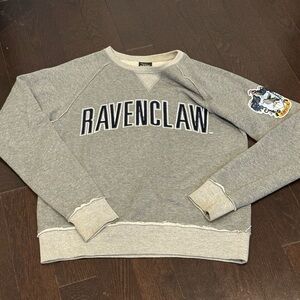 Official Harry Potter Merch Ravenclaw Universal Studios Gray Crewneck Sweater